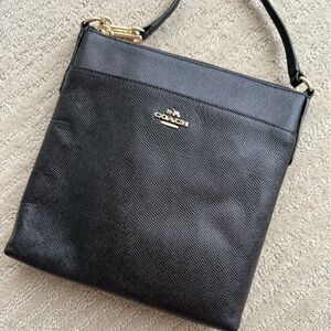 Coach Black Leather Crossbody Bag